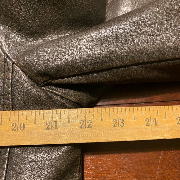 New mens Levi's Brown Sherpa Lined zip button Bomber Coat Jacket Size Large - Picture 11 of 15